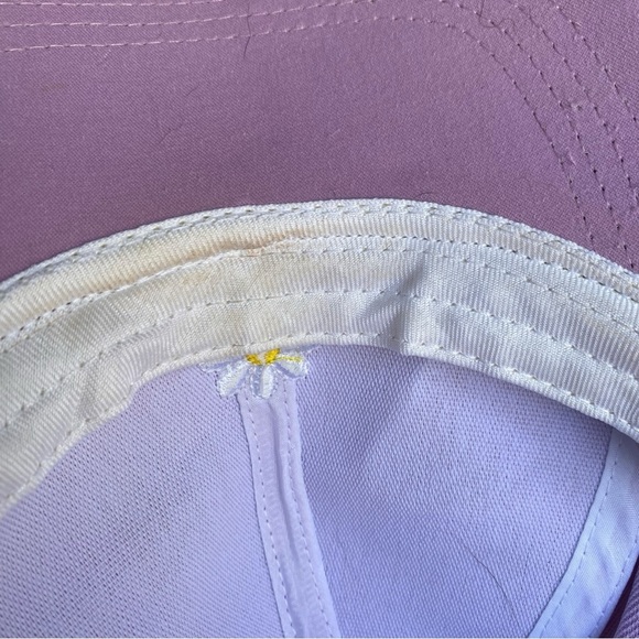 Purple Baseball Cap with Daisy Embroidery I OSFM - Picture 5 of 7